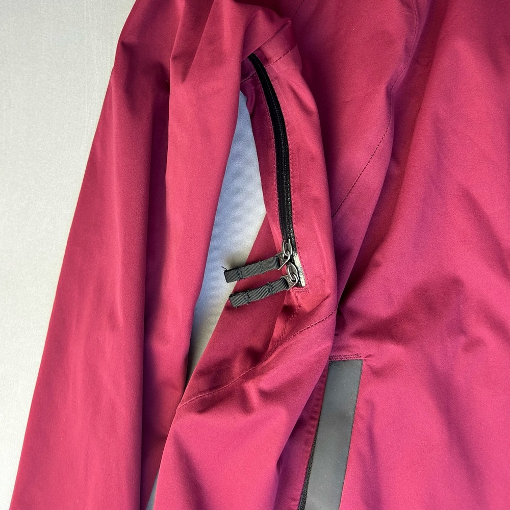 Aether Women's Size 2 Union Cycling Jacket Wine Red Full Zip - Picture 7 of 16